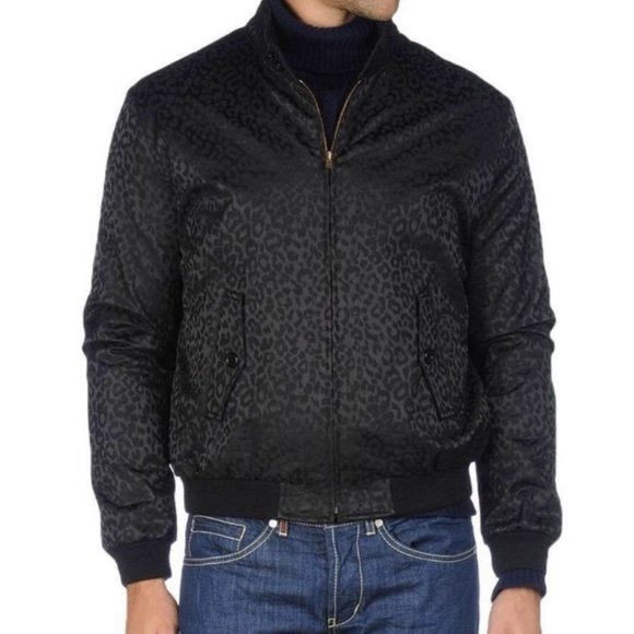 Saint Laurent Black Leopard Bomber - Picture 4 of 10